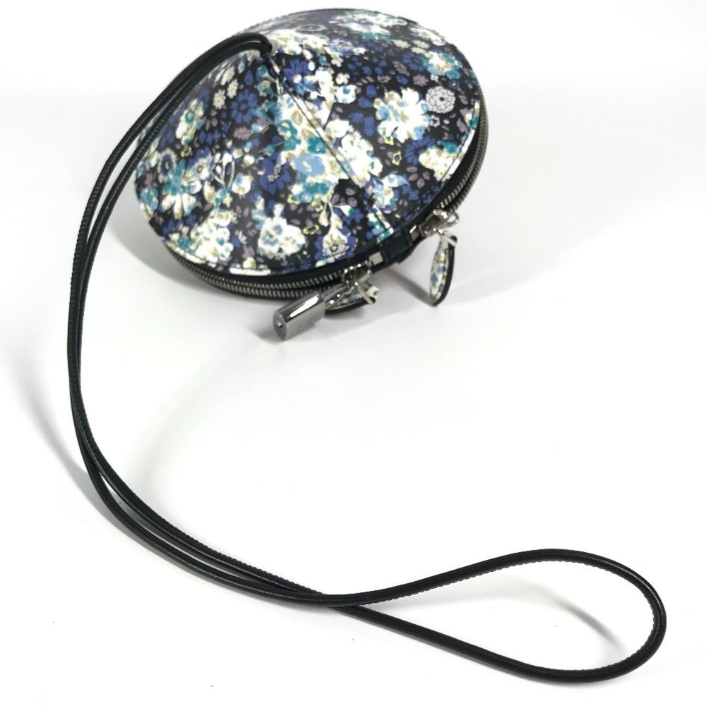 LOUIS VUITTON Floral Print Tupi Shoulder Bag in Black Leather, Unisex — Like New