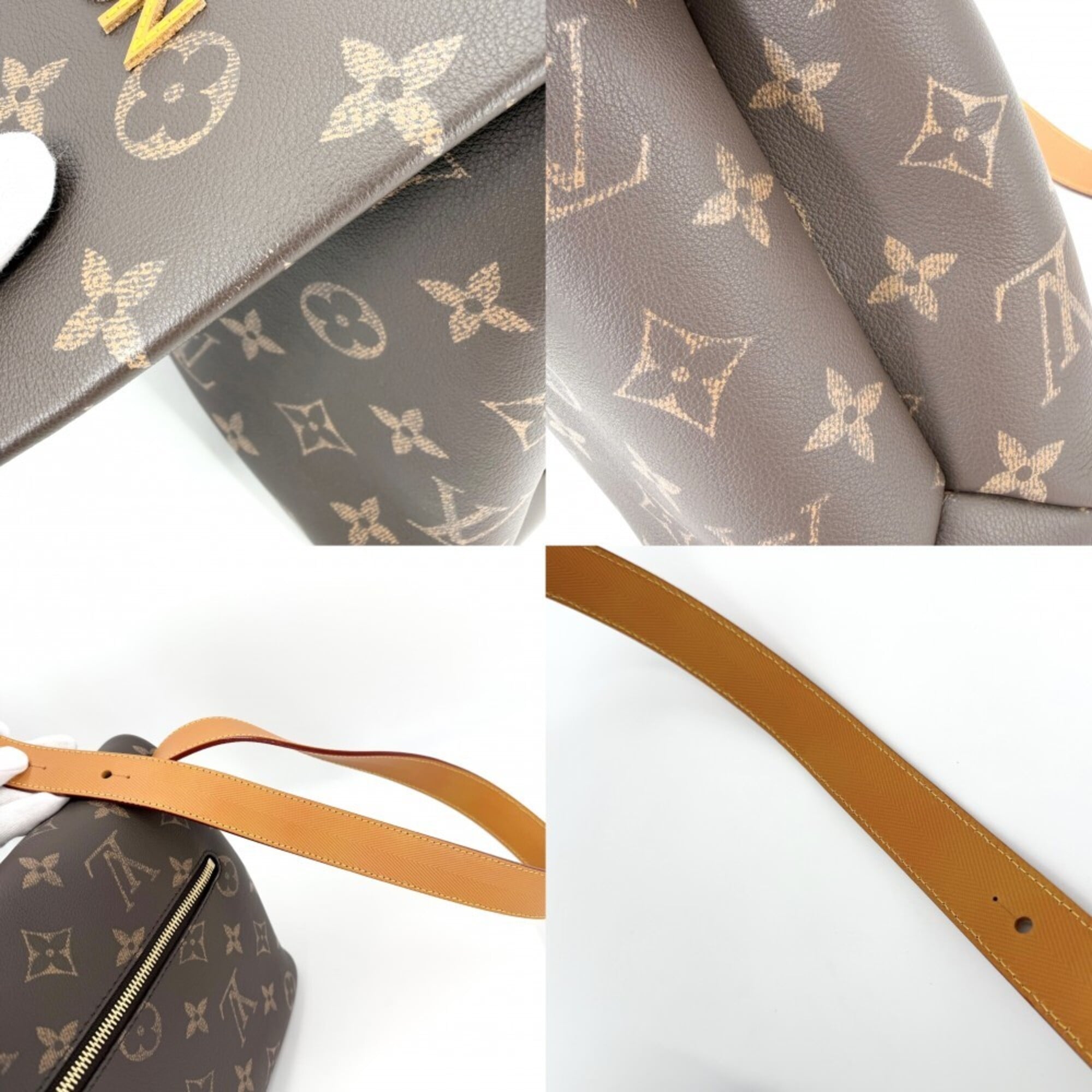 Louis Vuitton Men's Monogram Takeout Messenger Shoulder Bag, M28113, Canvas, Brown, Gold Hardware — Like New