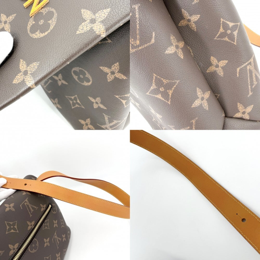 Louis Vuitton Men's Monogram Takeout Messenger Shoulder Bag, M28113, Canvas, Brown, Gold Hardware — Like New