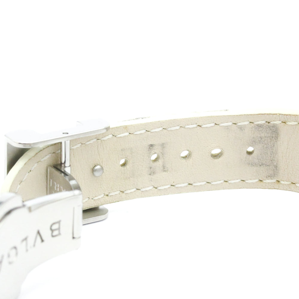 BVLGARI Diagono Chronograph Diamond MOP Steel Ladies Watch DG35SCH Polished — Very Good