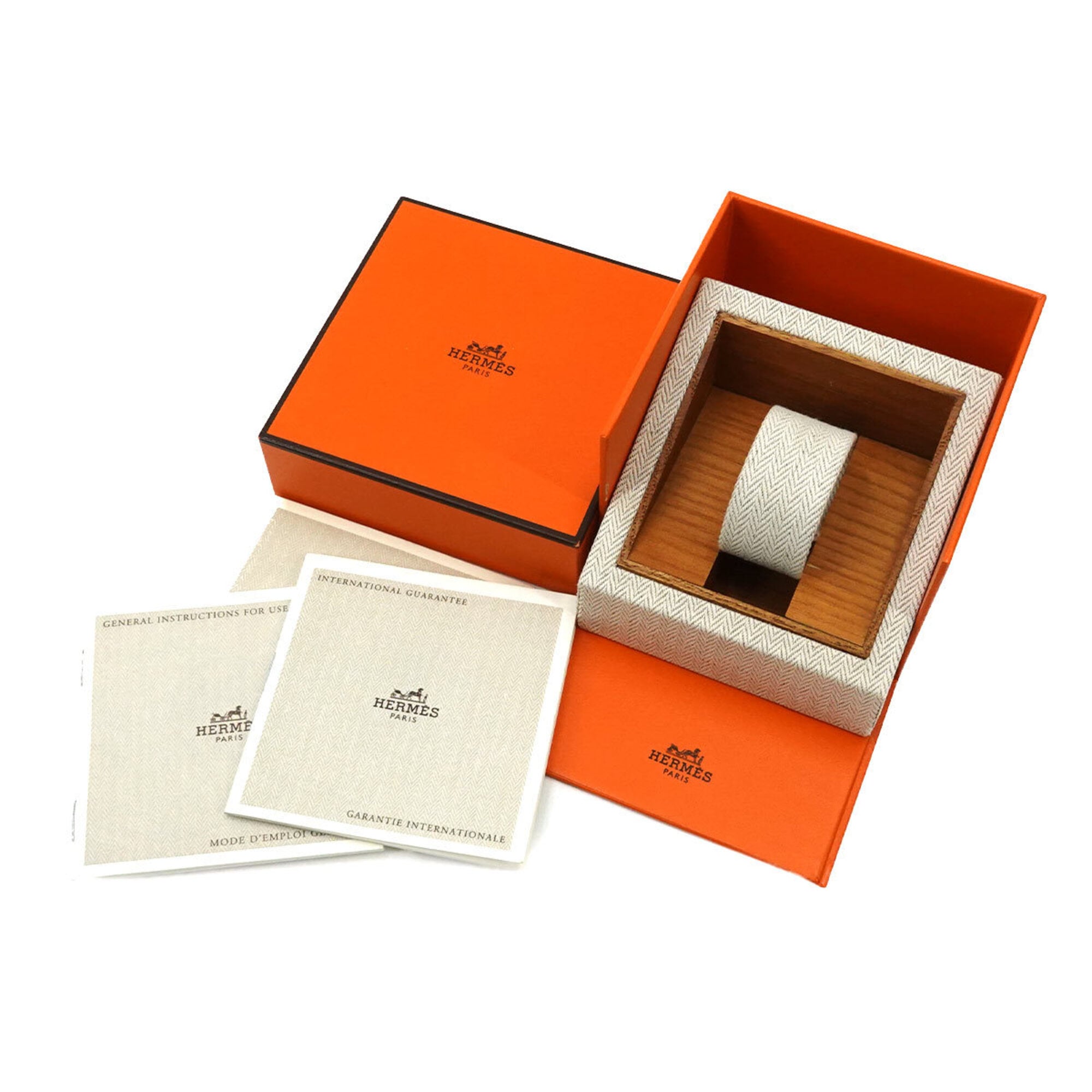 Hermes Clipper CL4 210 Women's Watch, Date Display, Pink Quartz Watch — Very Good