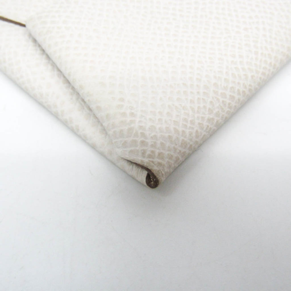 Hermes Bastia Women,Men Epsom Leather Coin Purse/coin Case White