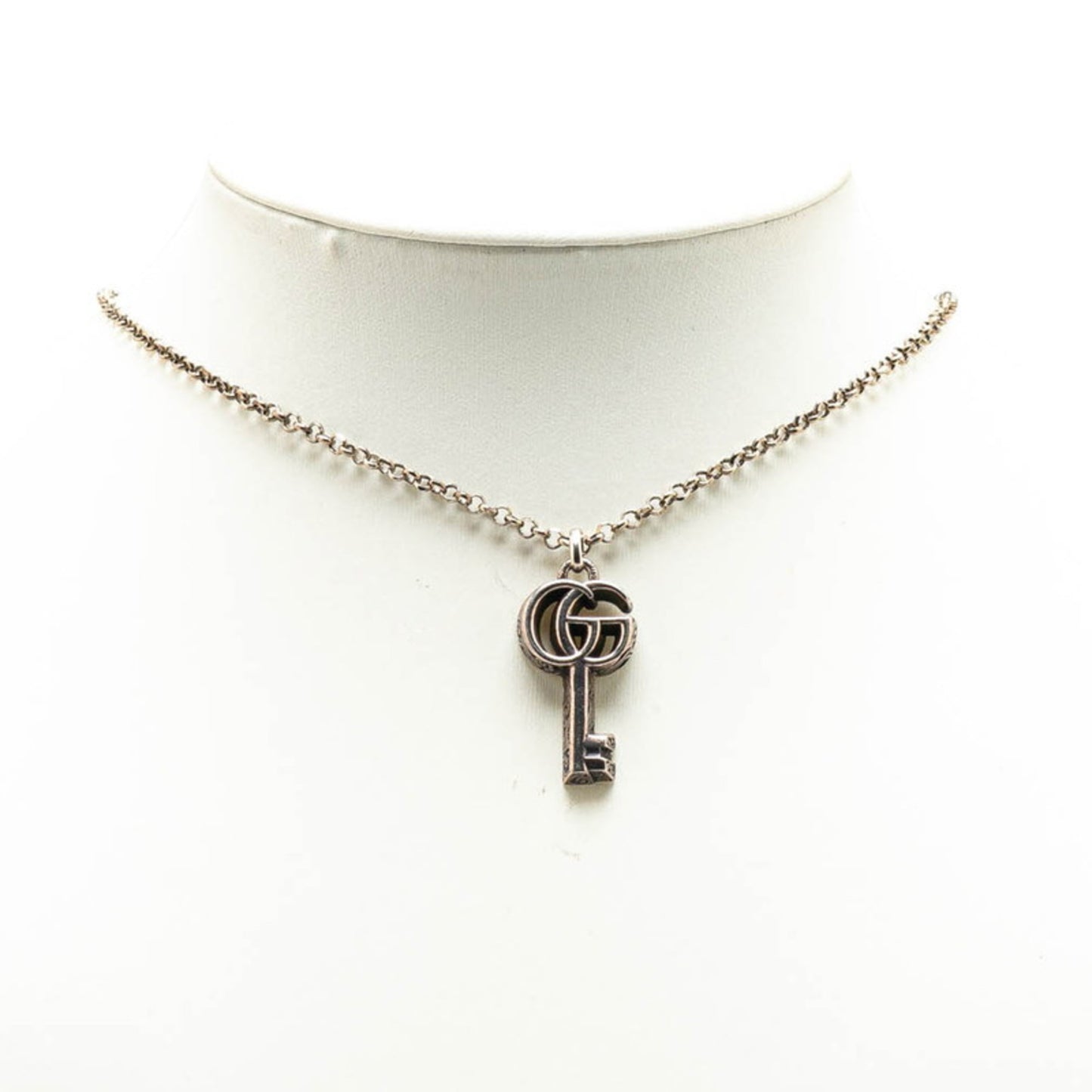 Gucci Double G Key Necklace SV925 Silver Men's GUCCI