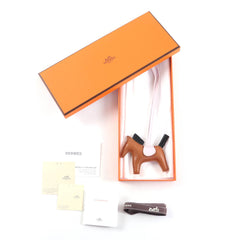 HERMES Rodeo Charm Clan PM Gold Mauve Pale Black Agneau Milo Bag B Stamp Box Included Made in France Women's — Like New