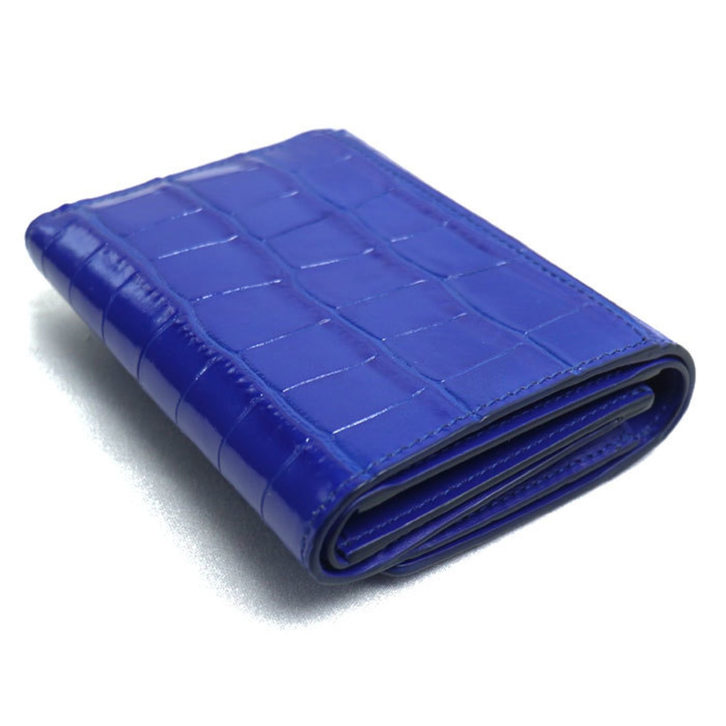 BURBERRY TB Folding Wallet Tri-fold Blue 8073880 Women's