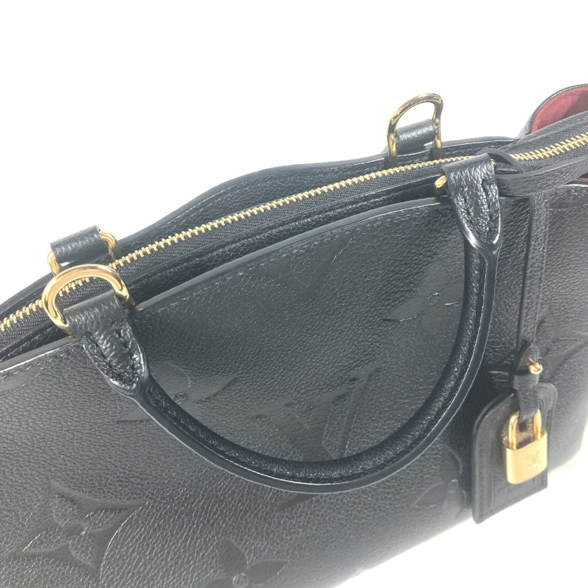 LOUIS VUITTON M58916 Monogram Empreinte Petit Palais PM Tote Bag Handbag Leather Women's Noir Black OT-241018-14 — Like New