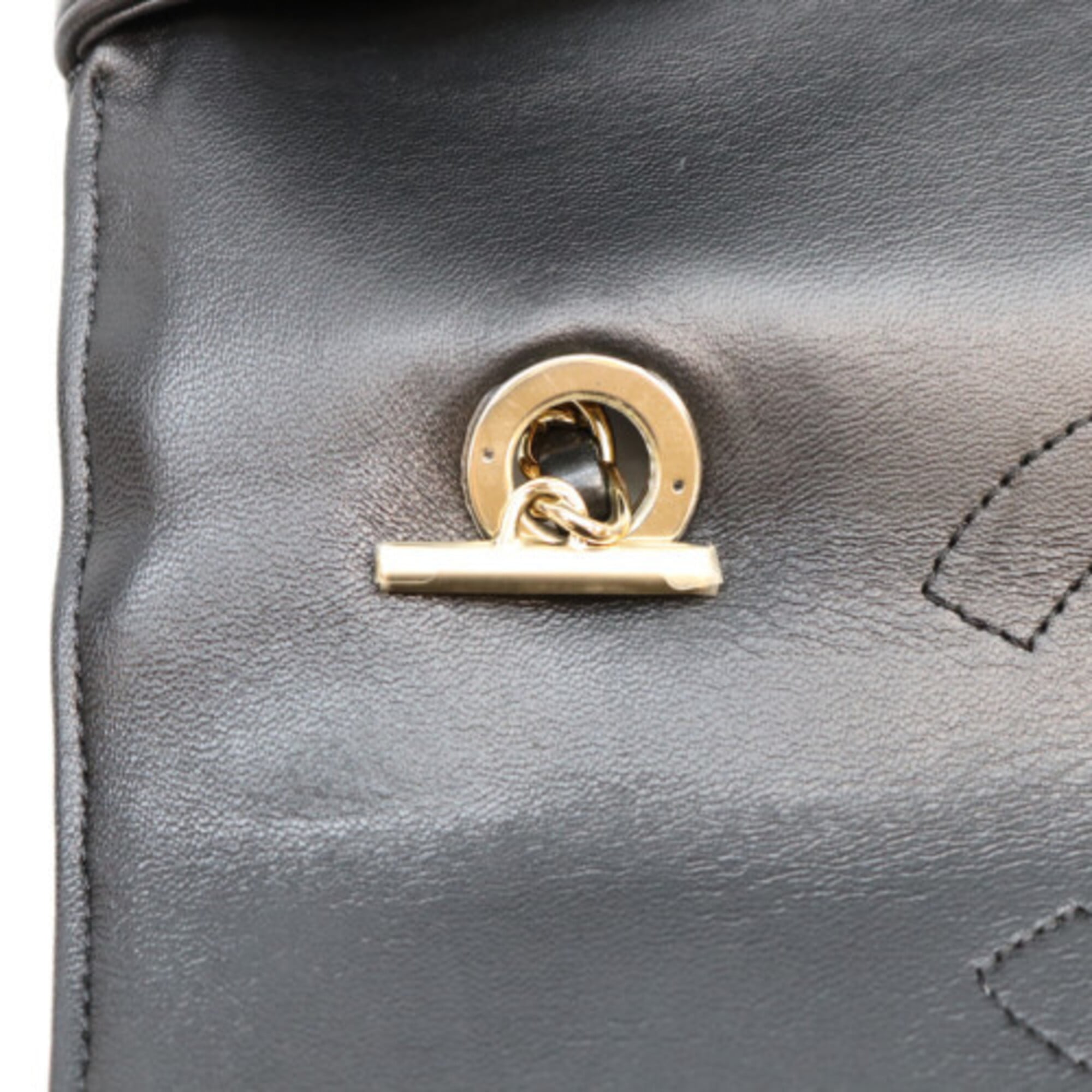 CHANEL A69923 Black Lambskin Gold Hardware Trendy CC Large 2-Way Shoulder Bag (Women's) — Like New