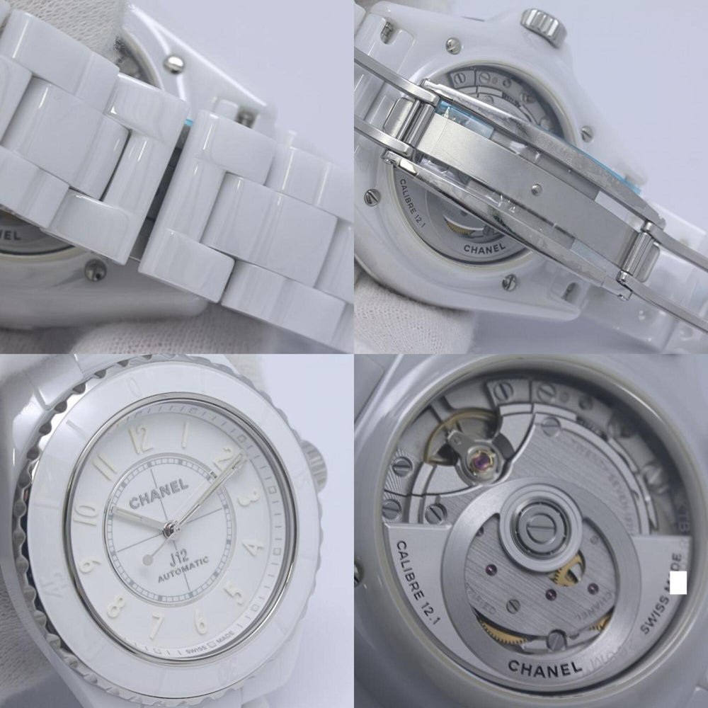 CHANEL J12 Phantom Caliber 12.1 H6186 Men's Watch, White Ceramic x Stainless Steel, 40401 — Like New