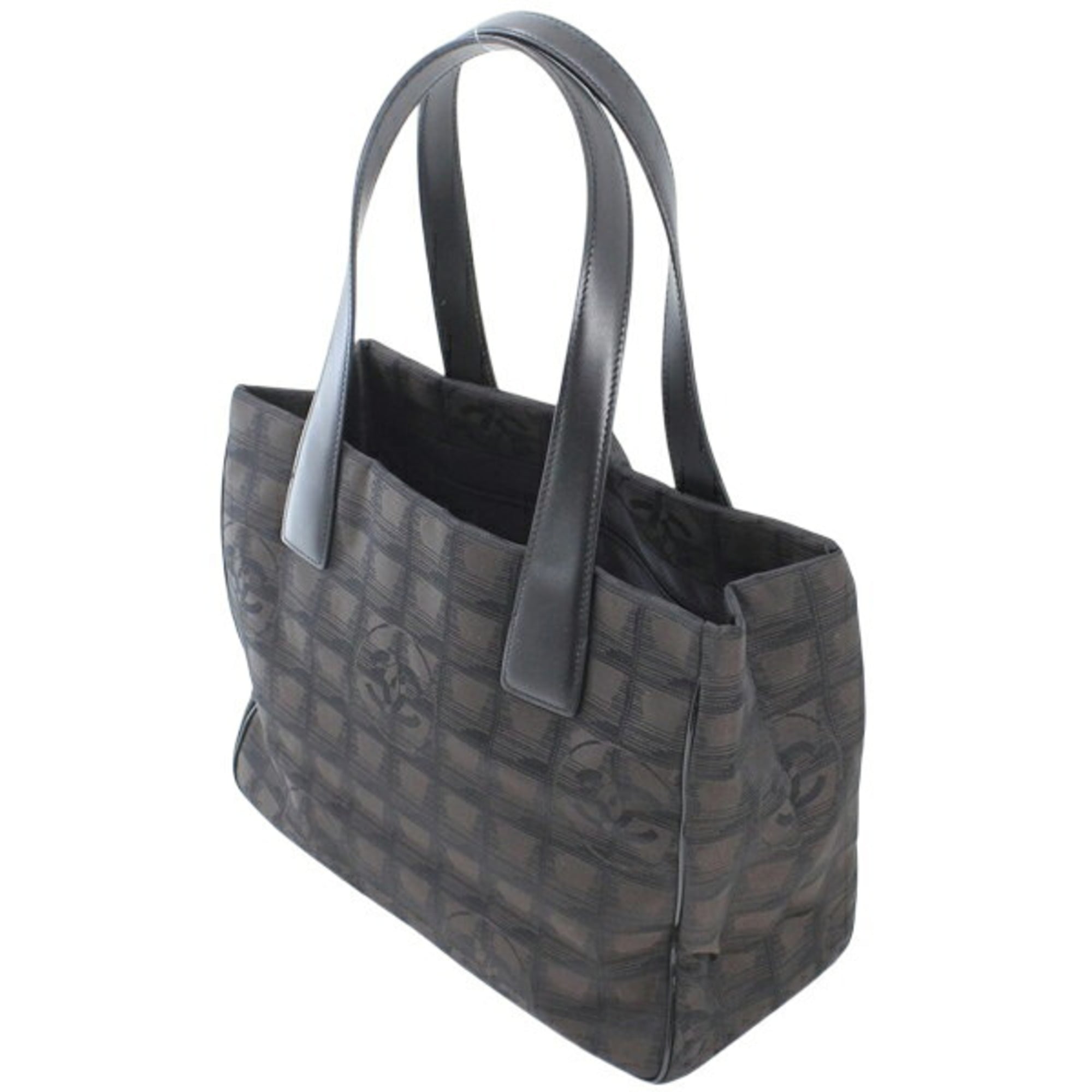 CHANEL New Travel Line Tote PM Dark Brown Bag Handbag Women's Nylon T6249 — New - Store Return