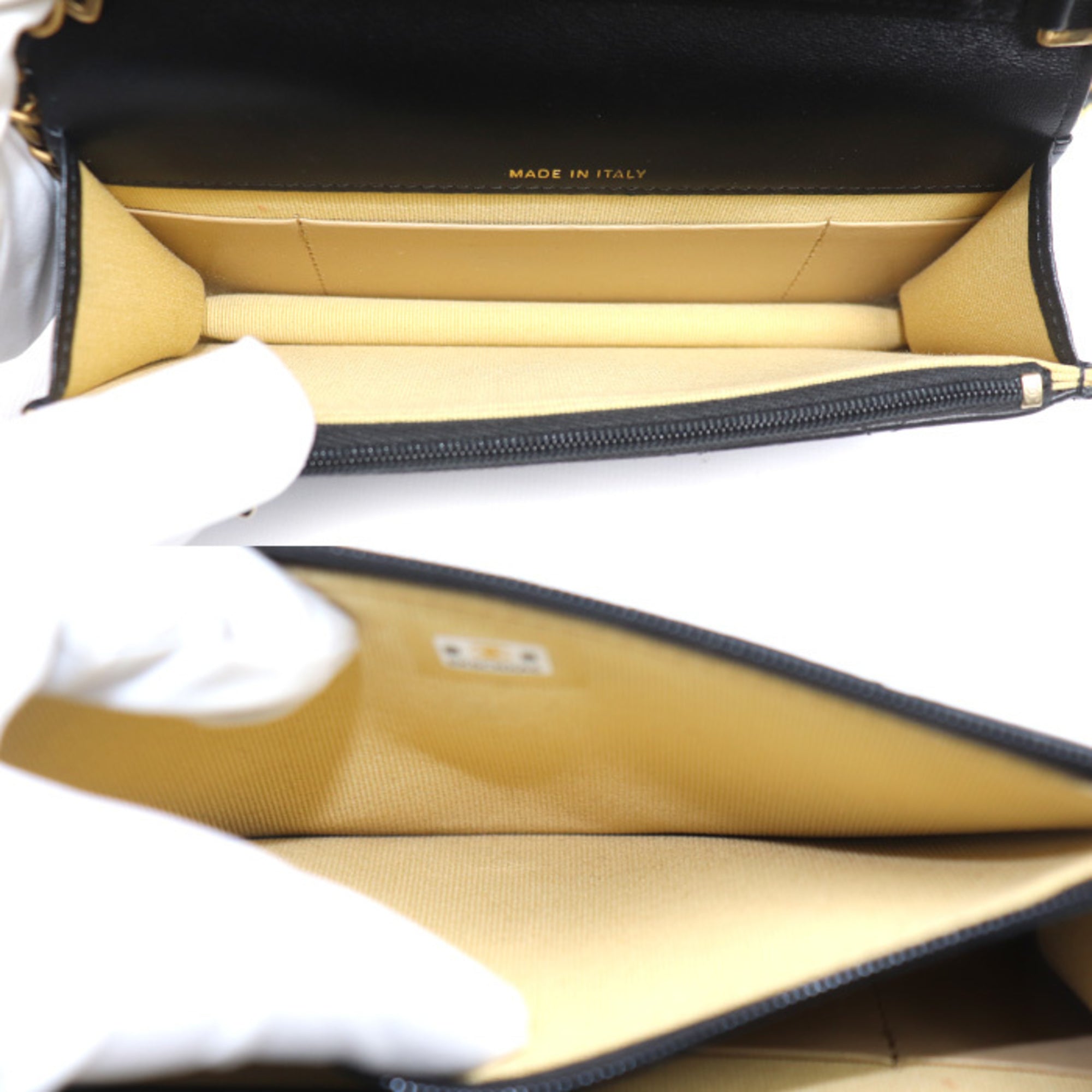 CHANEL Matelasse Flap Phone Holder Shoulder Bag, Black, AP3106, Women's — Like New