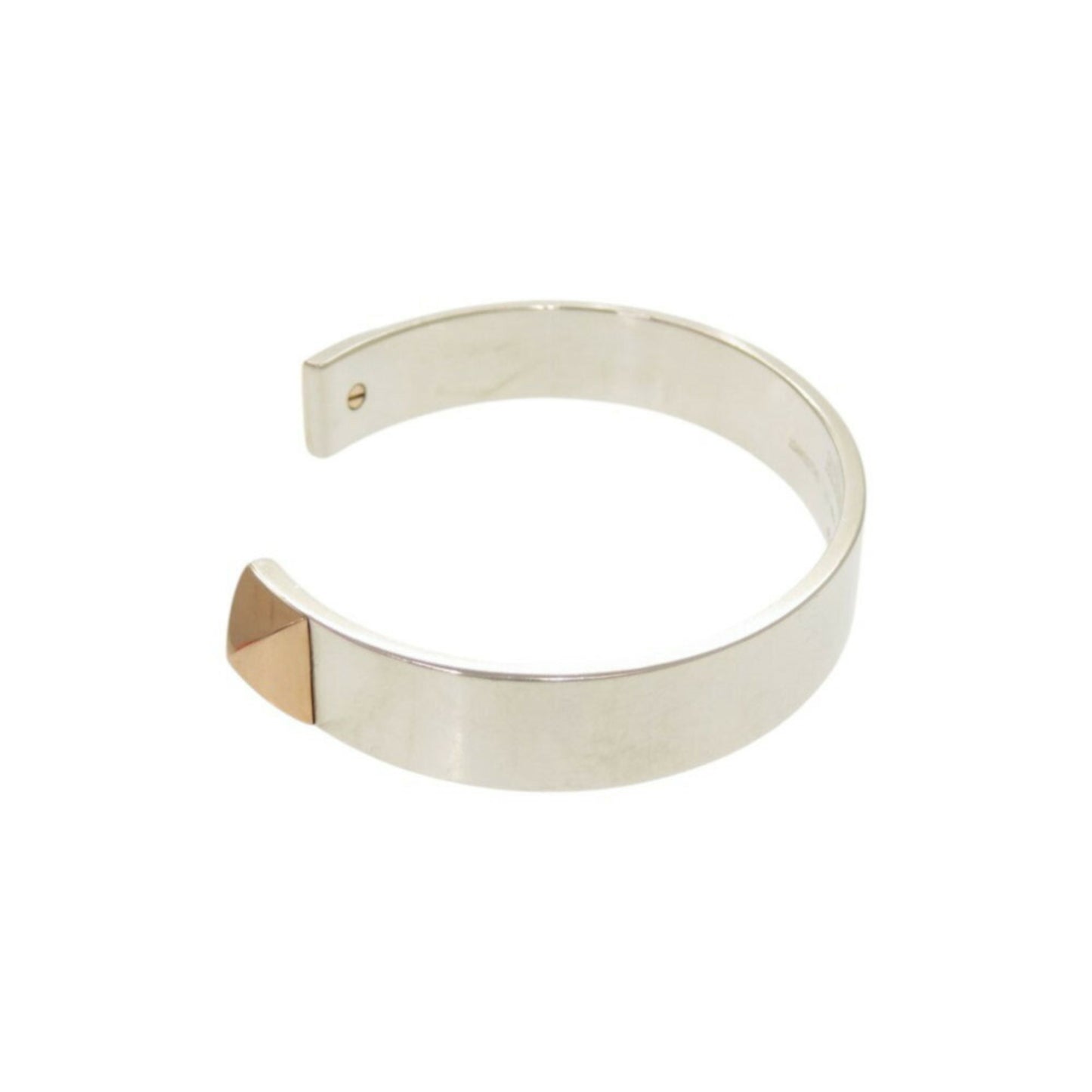 Hermes Crew de H Jonque 2 H121455B Silver 925 18KPG Bracelet Bangle 0212HERMES