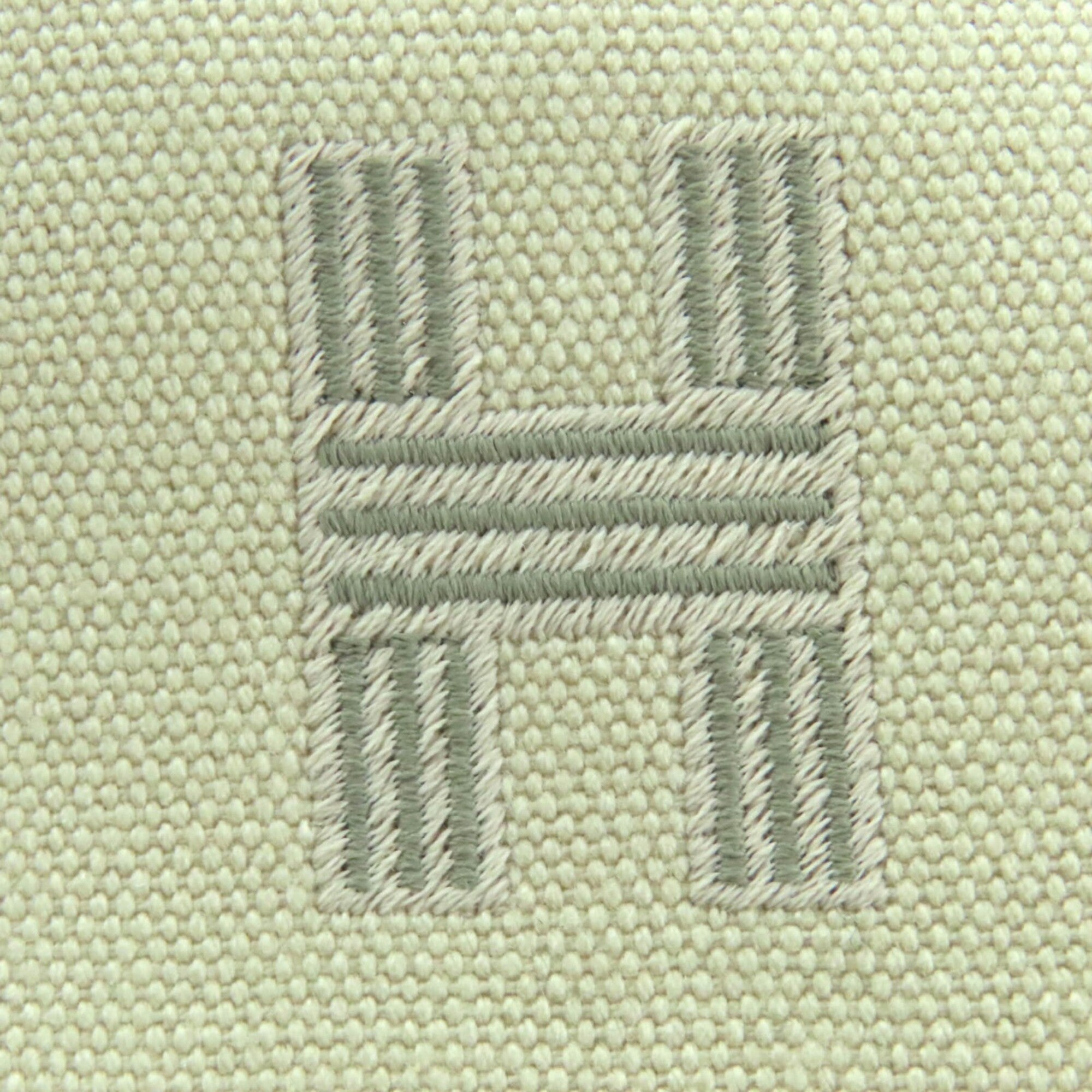 HERMES Bride-à-Brac GM 100% Cotton H Logo Sellier Button Handbag Pouch Ivory Made in France Women's — Like New
