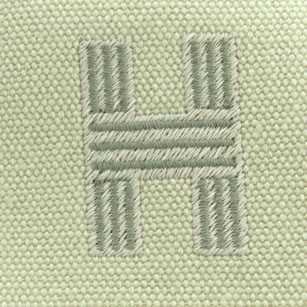 HERMES Bride-à-Brac GM 100% Cotton H Logo Sellier Button Handbag Pouch Ivory Made in France Women's — Like New