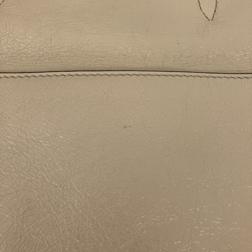 FENDI Flip Leather 3-Way Shoulder Bag 8DT302-A94WA199-0189 Greige Women's — Like New