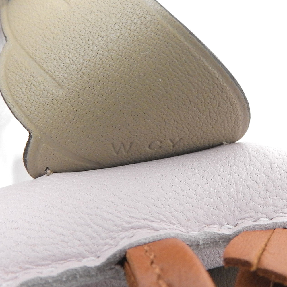 HERMES Rodeo Pegasus PM bag charm in Agneau Milo mauve pale beige Malfa Pain d'Épices with W stamp, box included, made France, women's — Like New