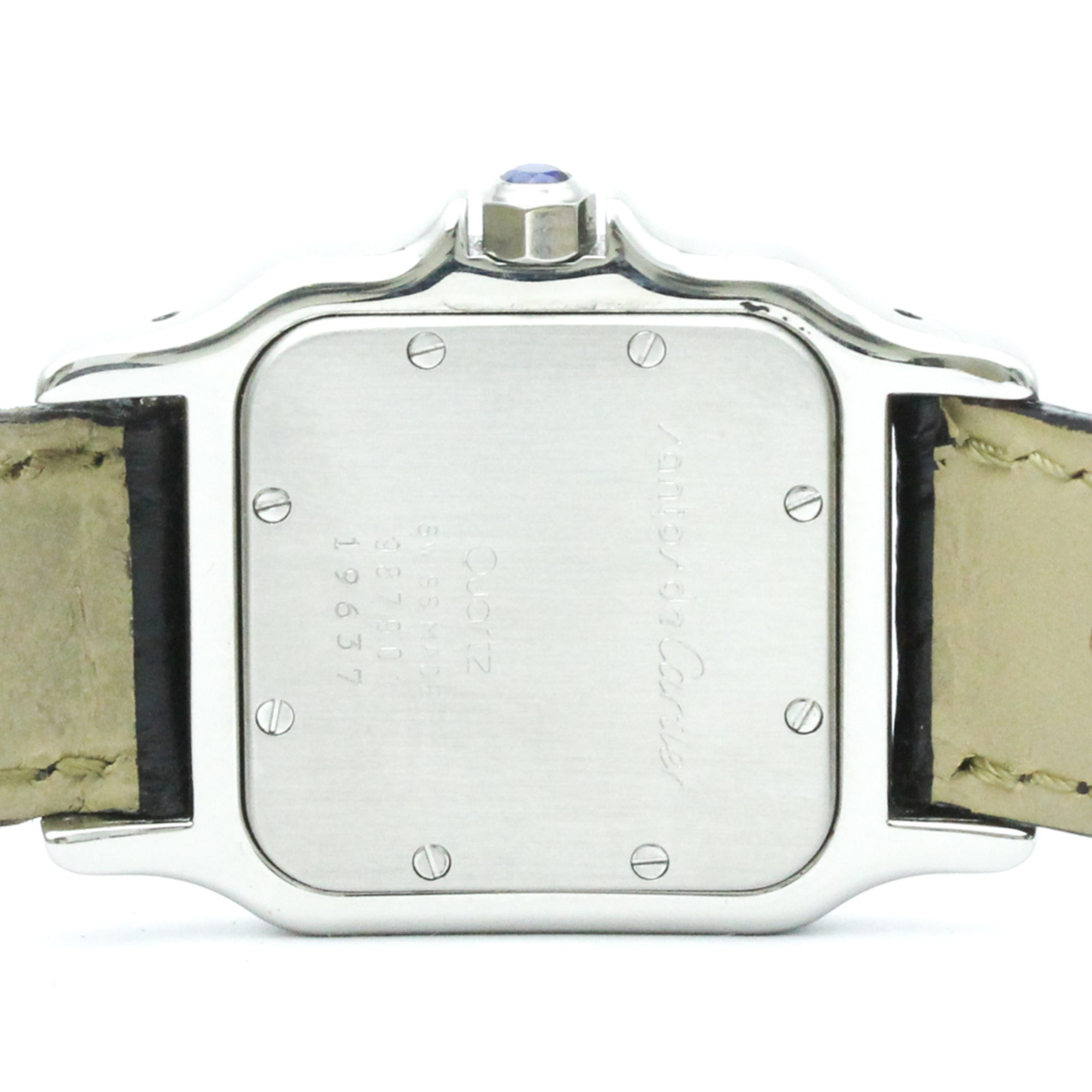 CARTIER Santos Galbee Steel Quartz Mens Watch W20025D6 Polished — Very Good