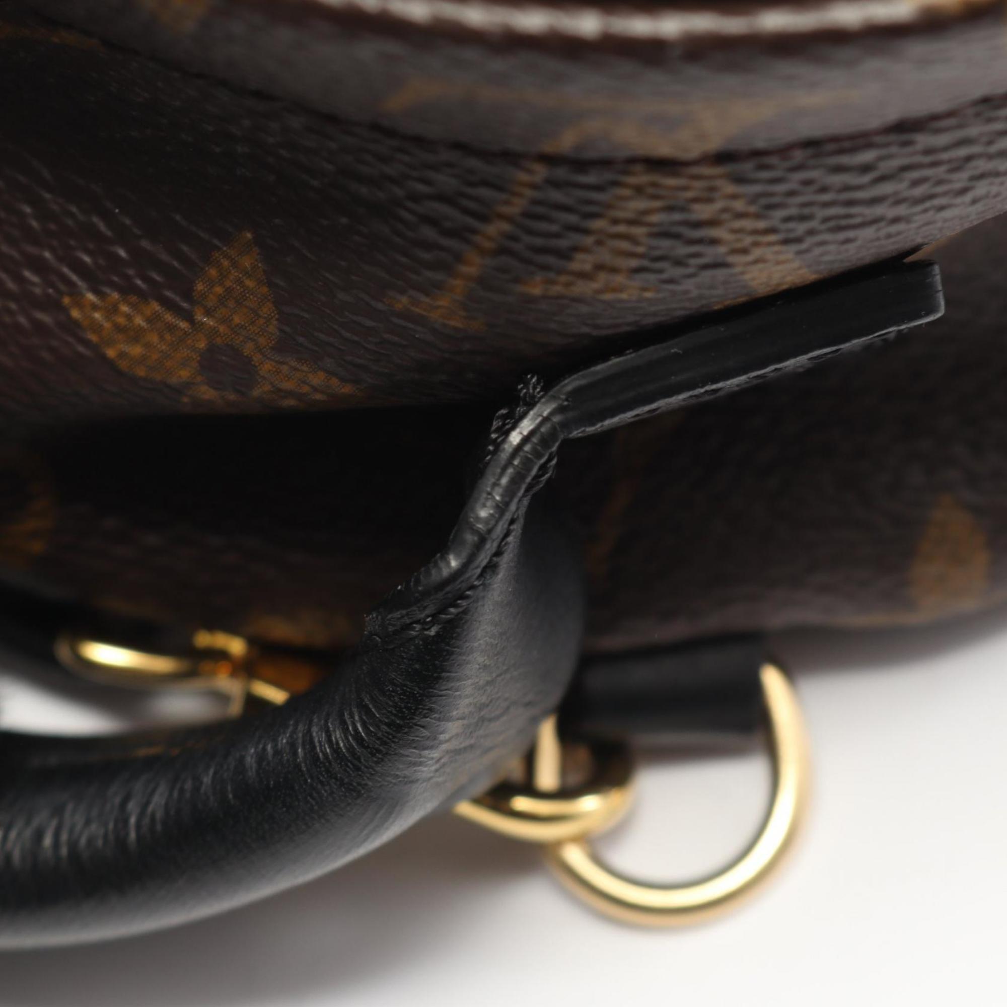 Louis Vuitton Palm Springs Mini Backpack, M44873, Coated Canvas and Leather Monogram, Women's, Brown Black