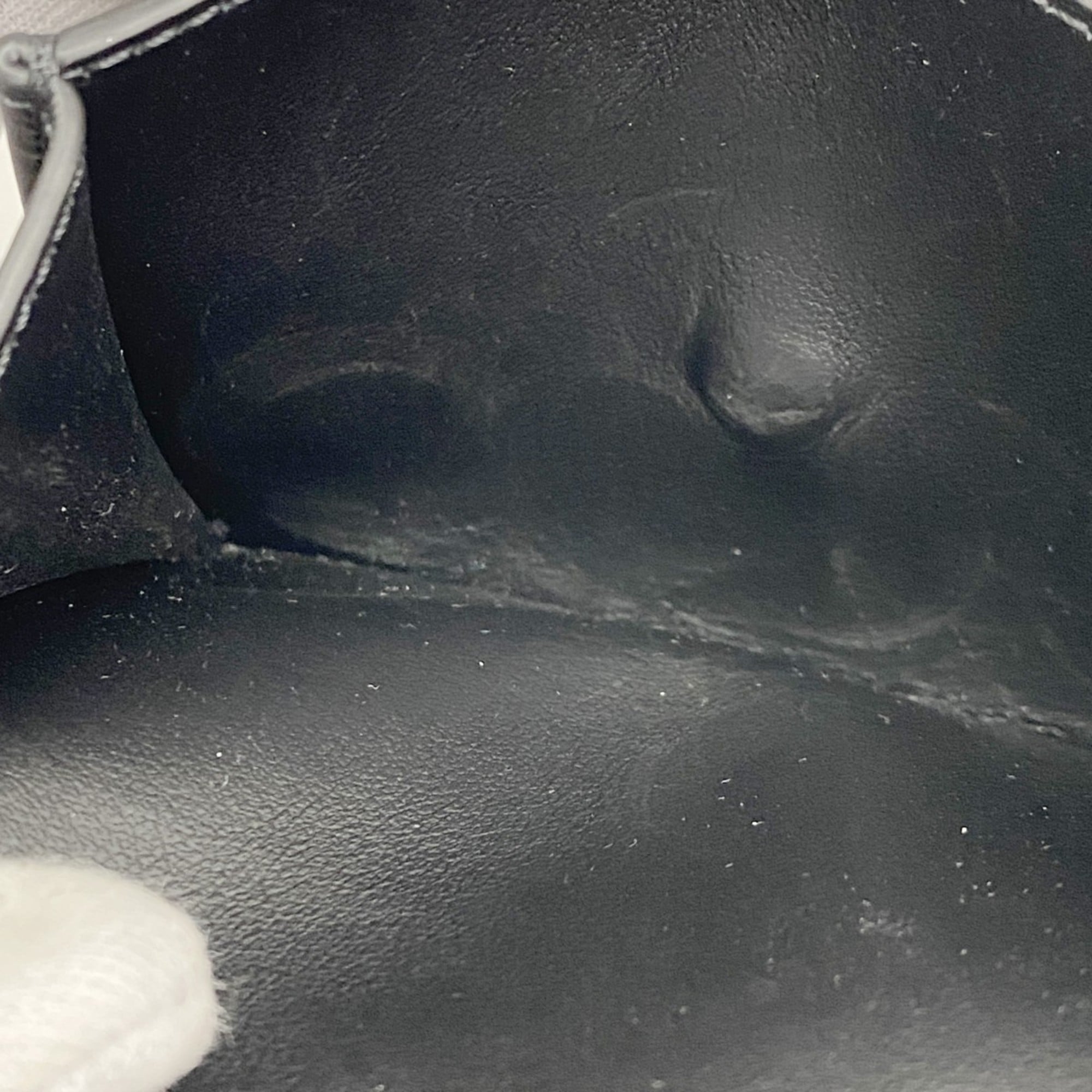 Celine Triomphe Leather Wallet Black Women's