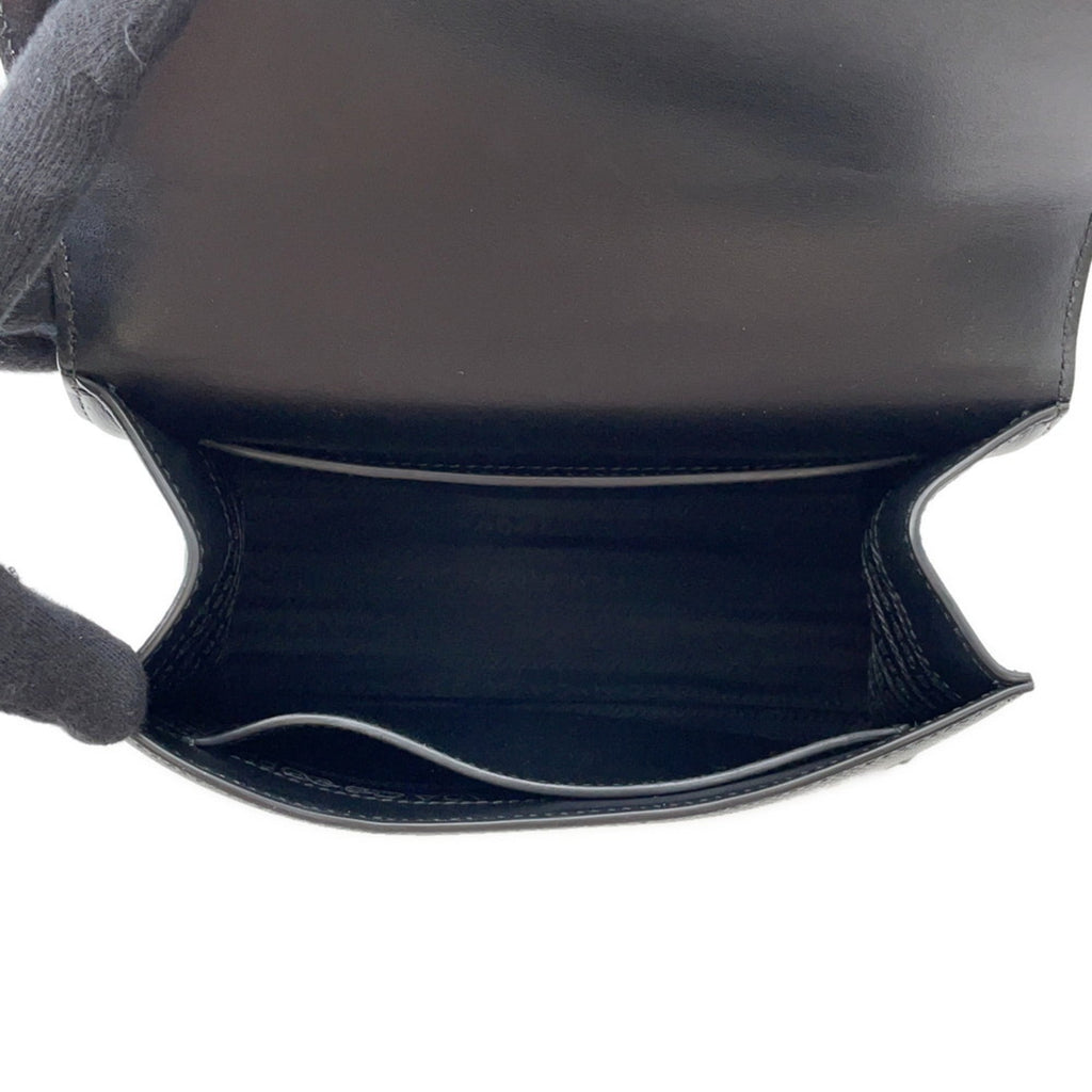 Prada Saffiano Leather Chain Shoulder Bag 1BD127 PRADA Black