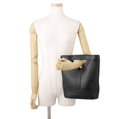 Yves Saint Laurent Saint Laurent Paris handbag, Y bucket style, calf leather, 808224, SAINT LAURENT PARIS, 2-way, black — Like New