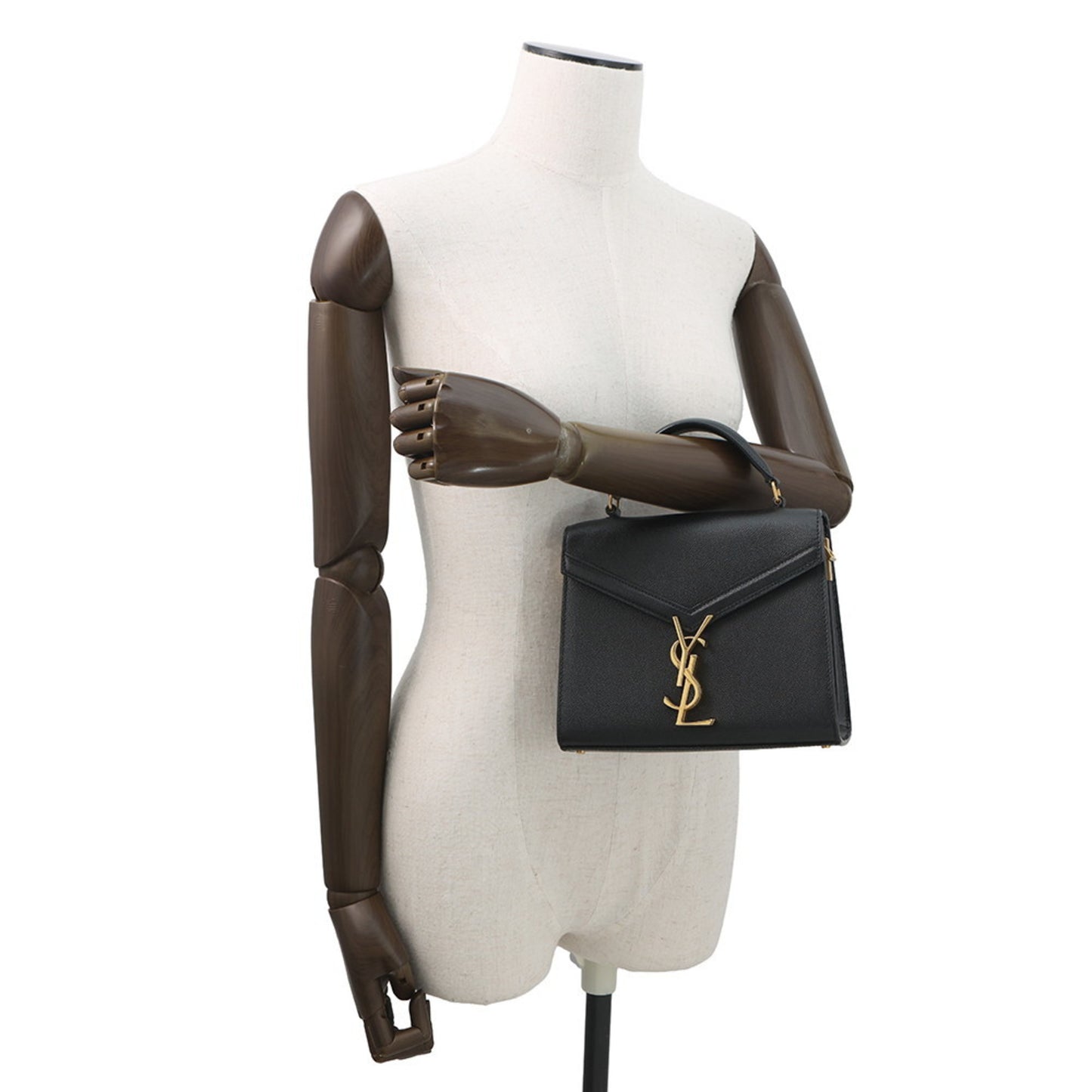 Saint Laurent Paris Cassandra Mini Leather Handbag 623930 2-way