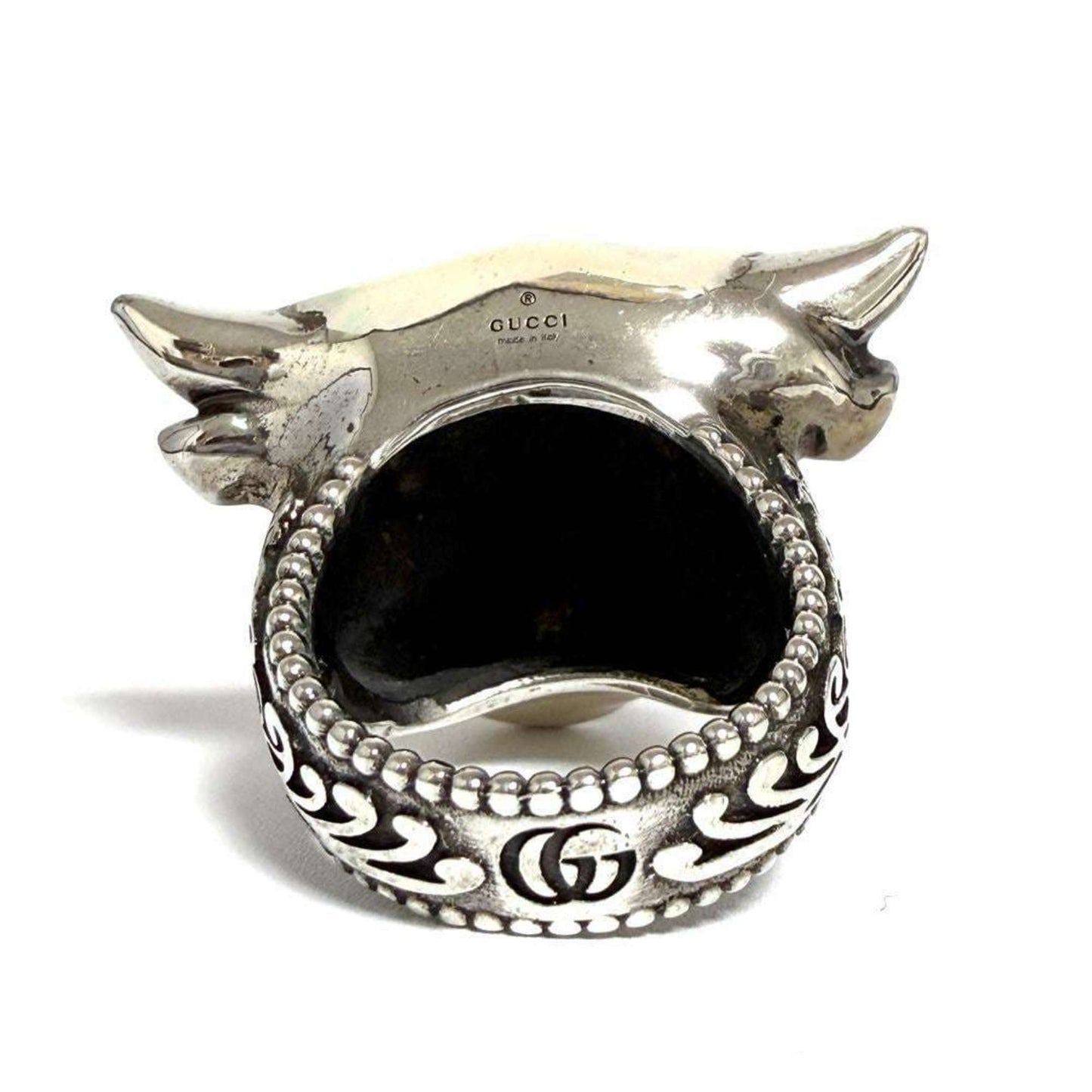 Gucci Men's Anger Forest Bull's Head Ring
