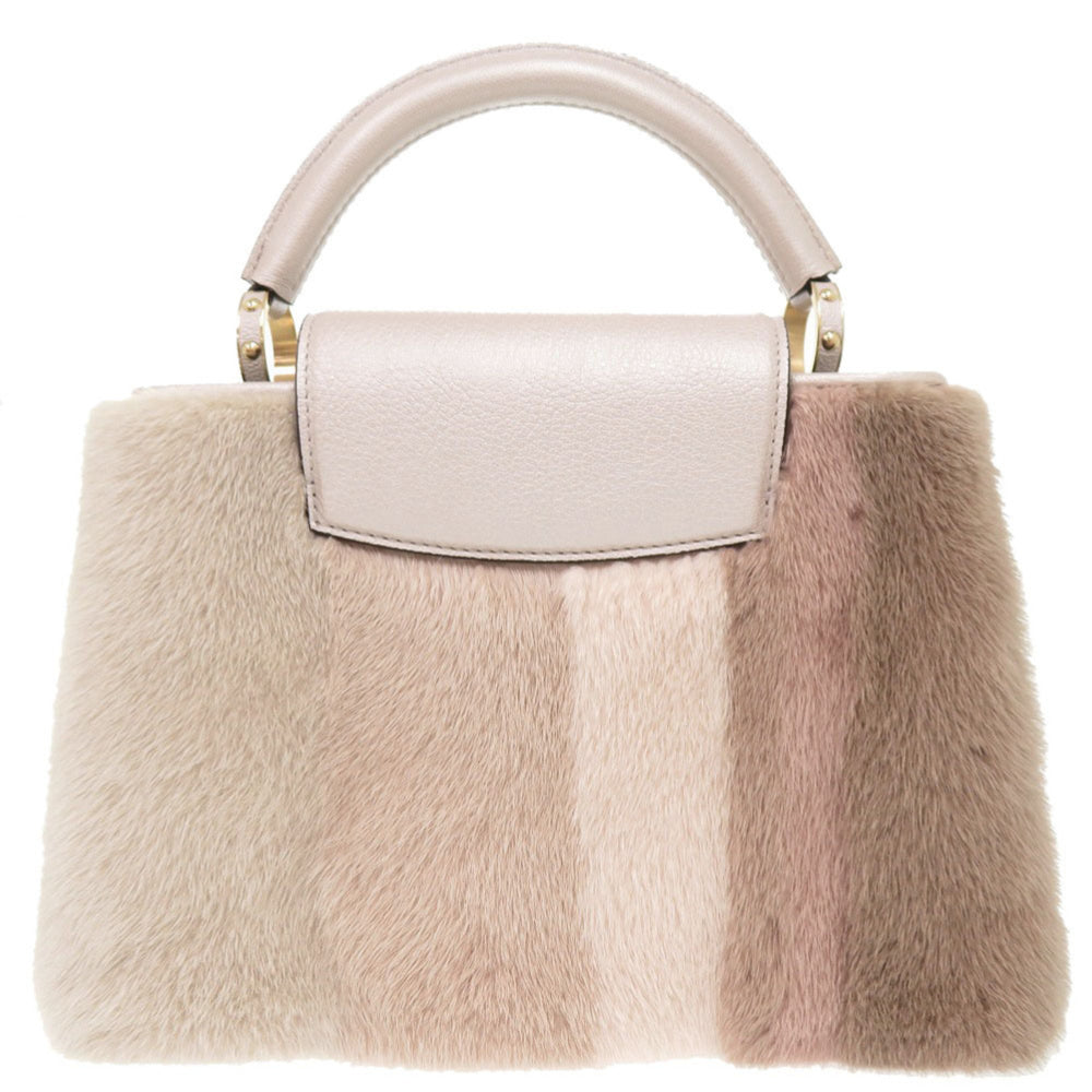 Louis Vuitton Capucines BB Mink Champagne Pink Handbag LV 1183 LOUIS VUITTON — Like New