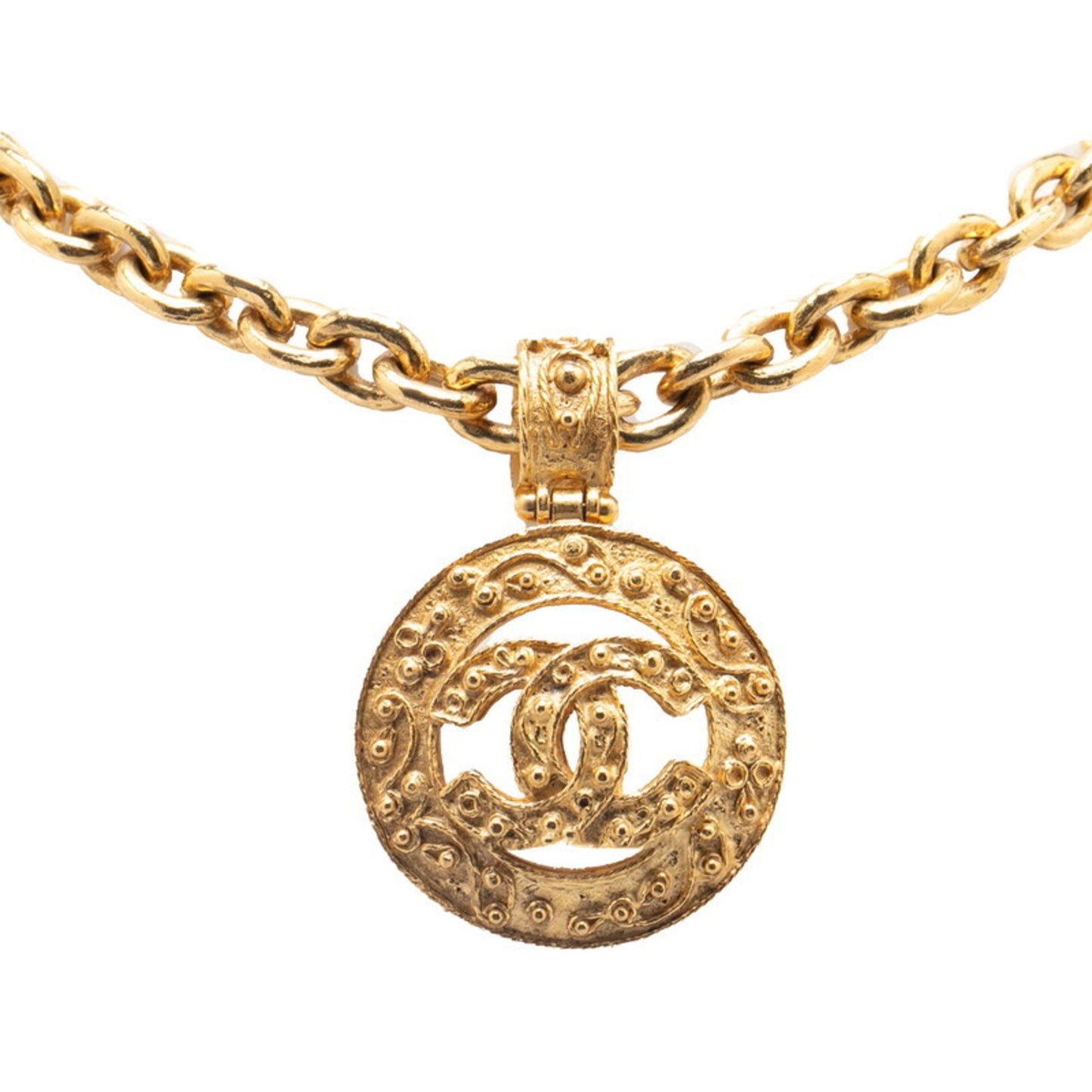 Vintage Chanel Coco Mark Long Necklace, Gold Plated, Women's, CHANEL