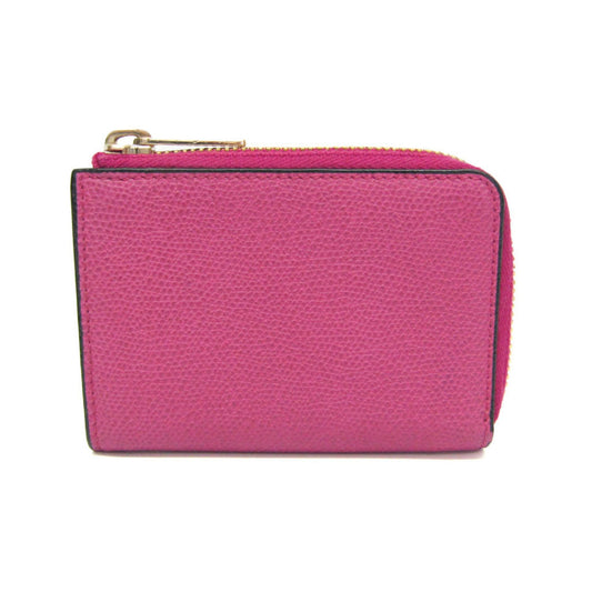 Valextra Multi-case Key Ring Men,Women Leather Coin Purse/coin Case Purple