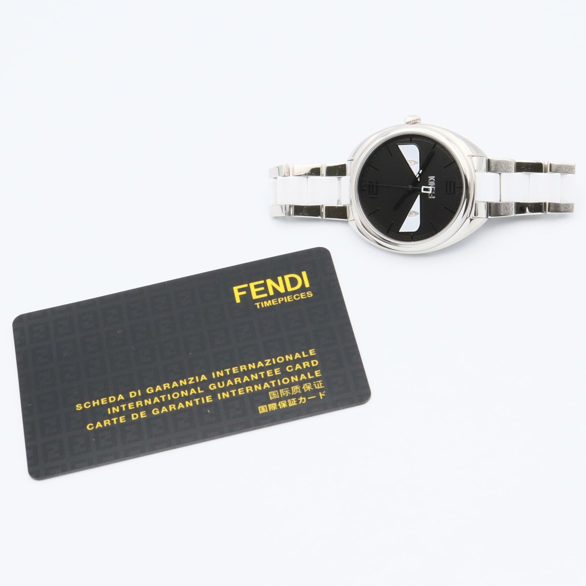Fendi Bugs Monster Watch, Stainless Steel, Women's, Black, 21000M — Very Good