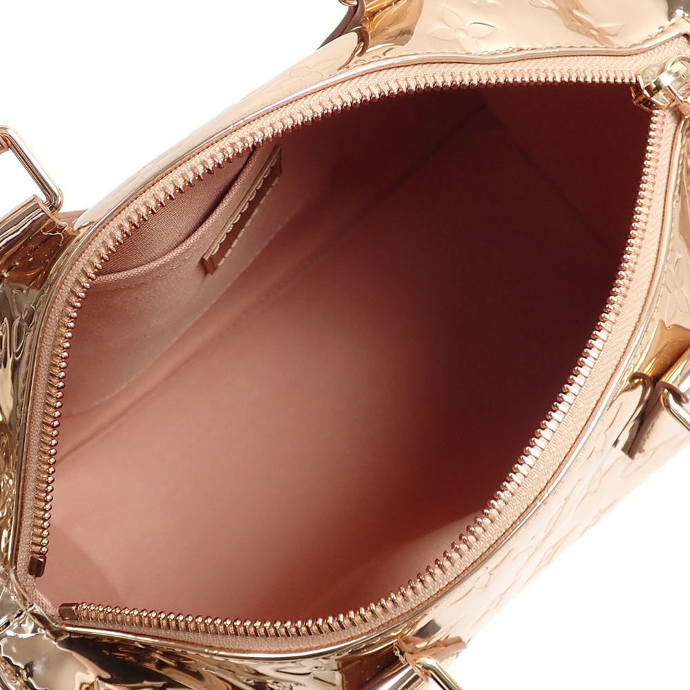 Louis Vuitton Monogram Miroir Speedy Bandoulière 25 Handbag, Women's, M26497, Copper Mini Boston Bag — Like New
