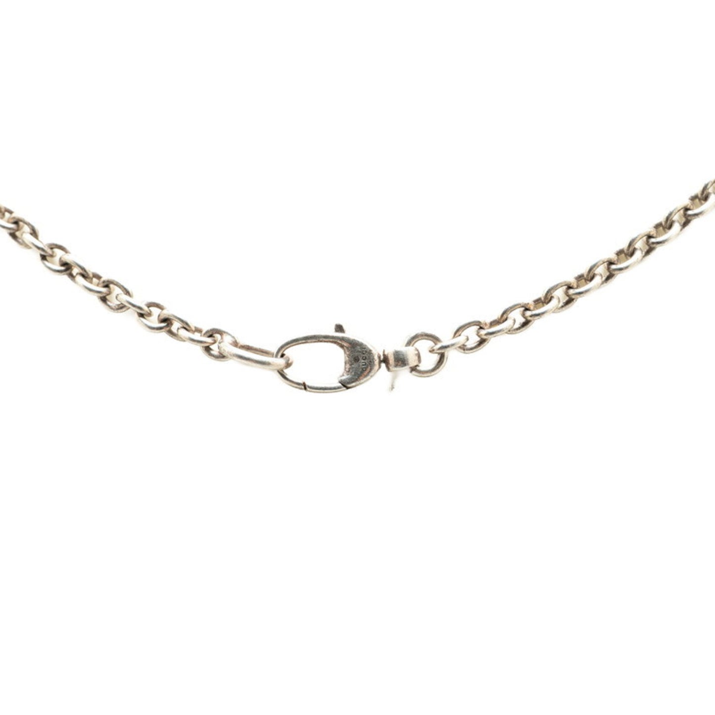 Gucci Interlocking G Chain Pendant Necklace 190484 SV925 Silver Women's GUCCI