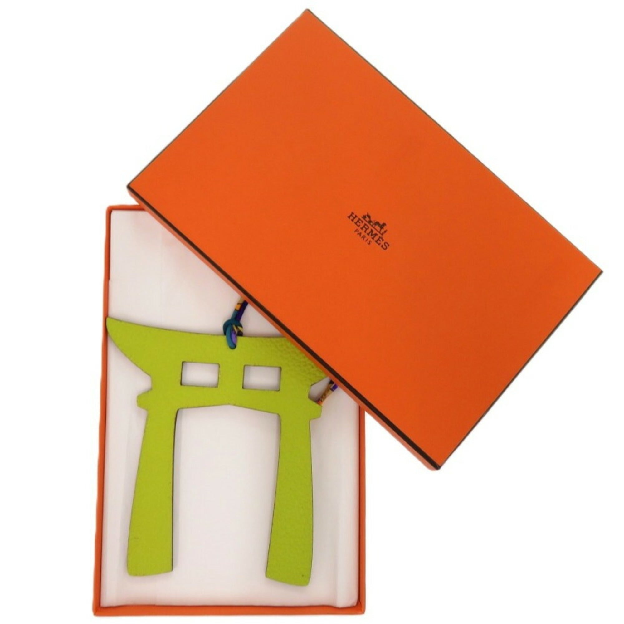 Like new Hermes Petit Ash Torii Leather Yellow 1610HERMES — Like New