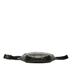 Gucci GG Embossed Waist Bag, Body Crossbody 658582, Black Leather, Women's, GUCCI — Like New
