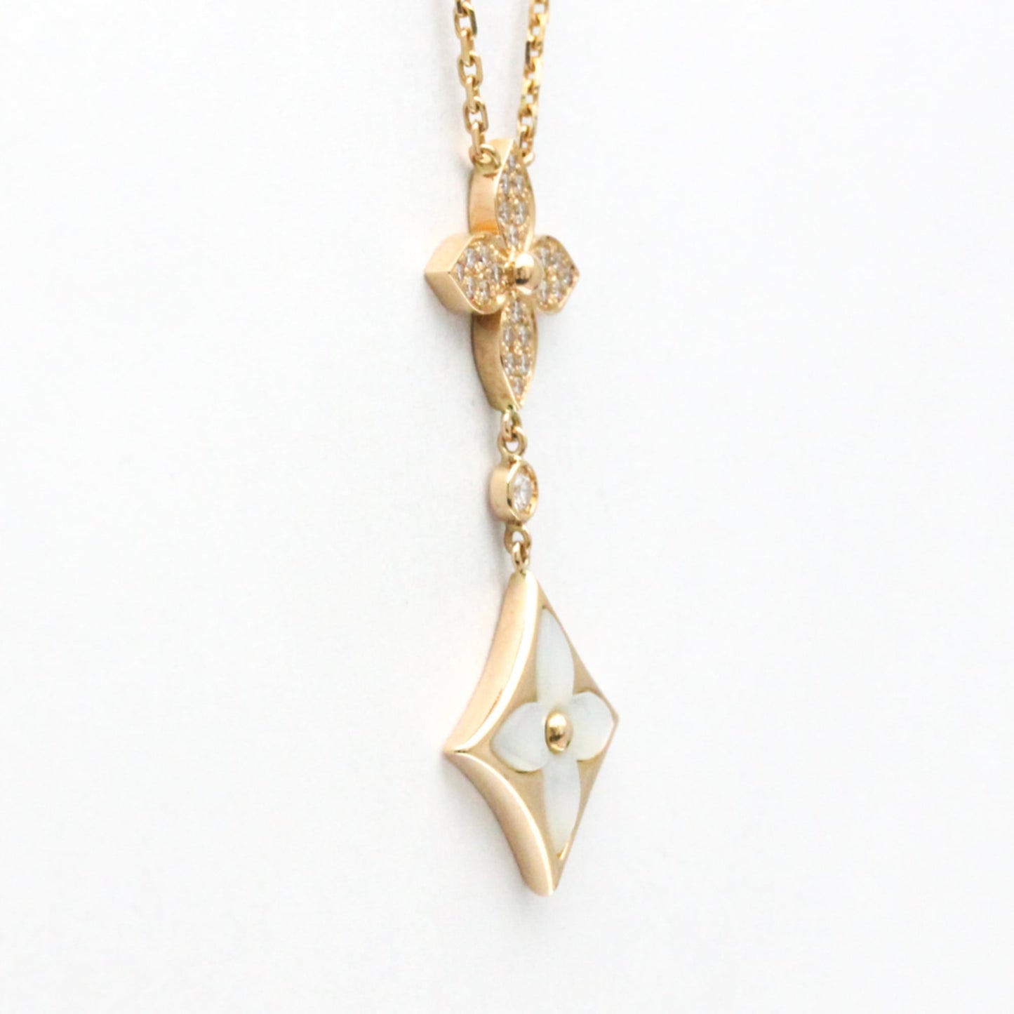 Louis Vuitton Pandantif Starblossom Diamond Necklace Pink Gold (18K) Diamond,Mother Of Pearl Women,Men Fashion Pendant Necklace (Pink Gold)