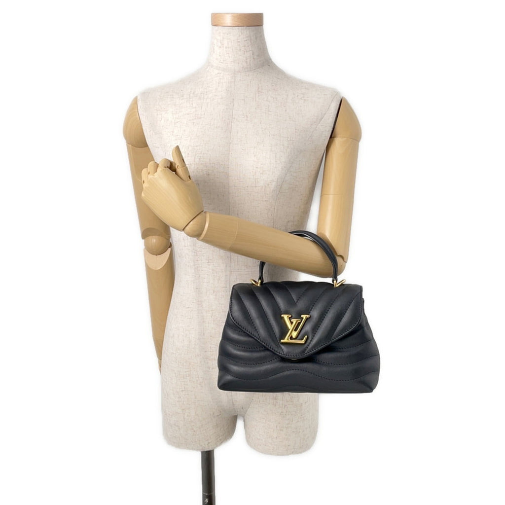Louis Vuitton Calfskin Hold Me Handbag M21720 LOUIS VUITTON 2-Way Shoulder Bag Black