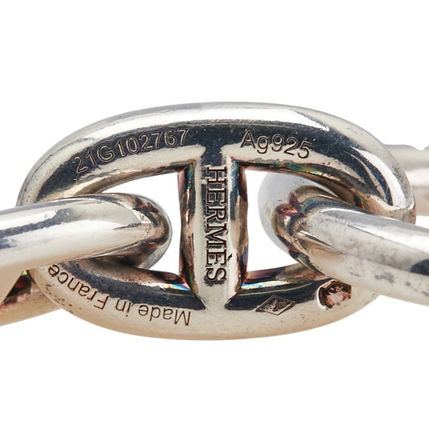 Hermes Hermès Chaine d'Ancre MM 13-link bracelet in SV925 silver for women.