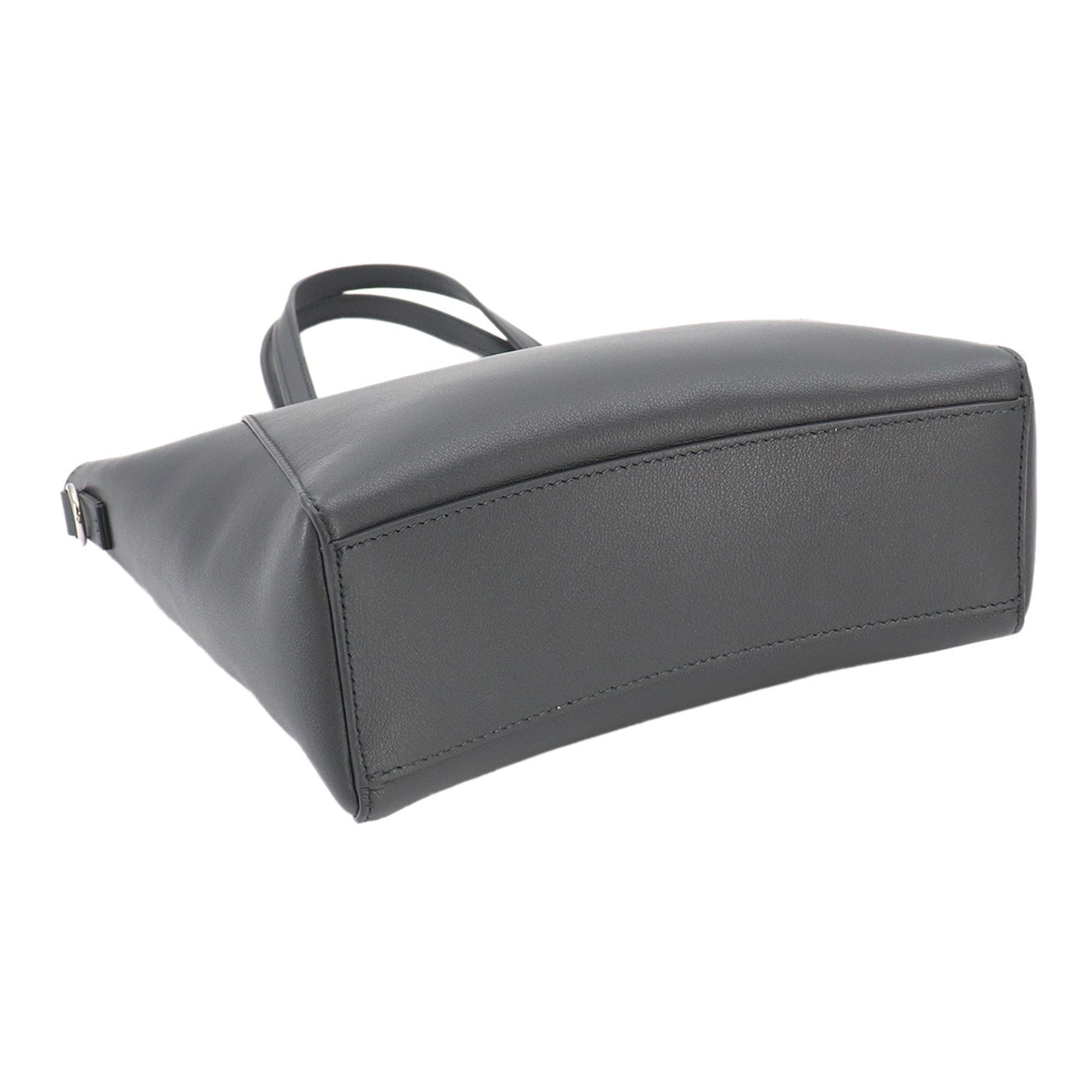 Balenciaga Hourglass Soft Small 2-way Tote Shoulder Handbag Leather Gray 810415 — New - Store Return