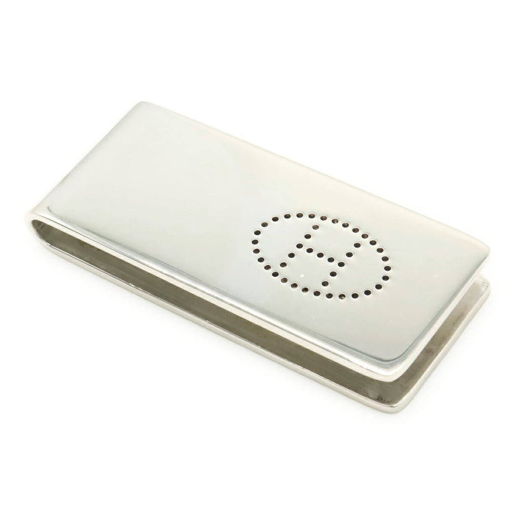 HERMES Evelyn H Perforated Money Clip/Bill Holder in Ag925, SV925 and Silver