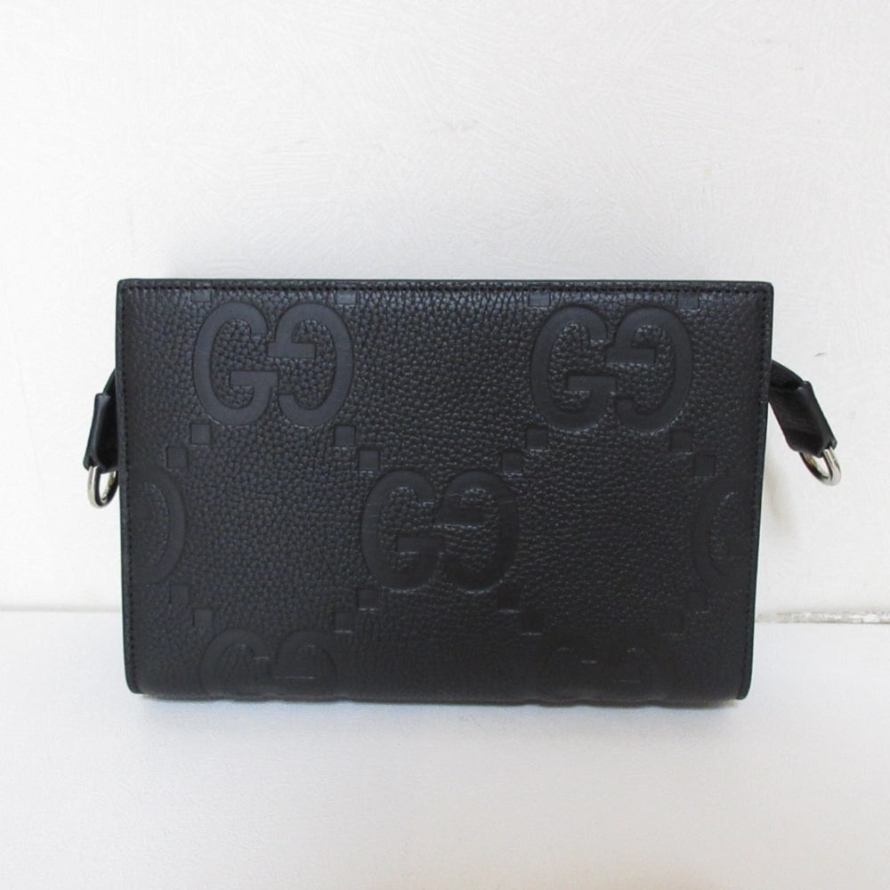GUCCI Jumbo GG Mini Bag Shoulder 795240 Black Women's — Like New