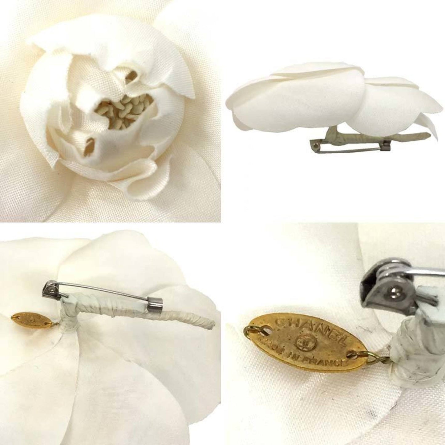 CHANEL Camellia Corsage Brooch White Chanel Women's Ceremony