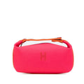 Hermès Bride A Black PM Handbag Pouch Hibiscus Pink Toile H Women's HERMES