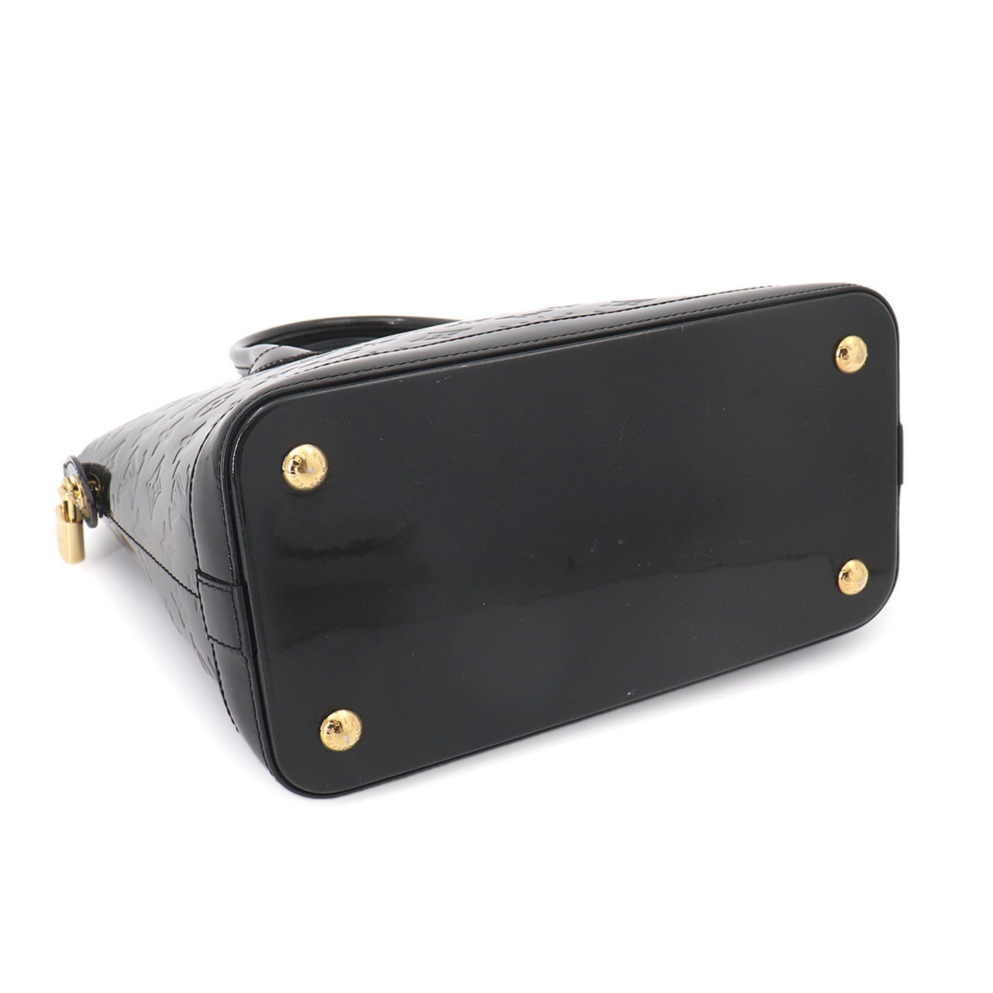 Louis Vuitton Lockit PM Monogram Vernis Handbag, Leather, Noir (M90247), Gold Hardware — Like New