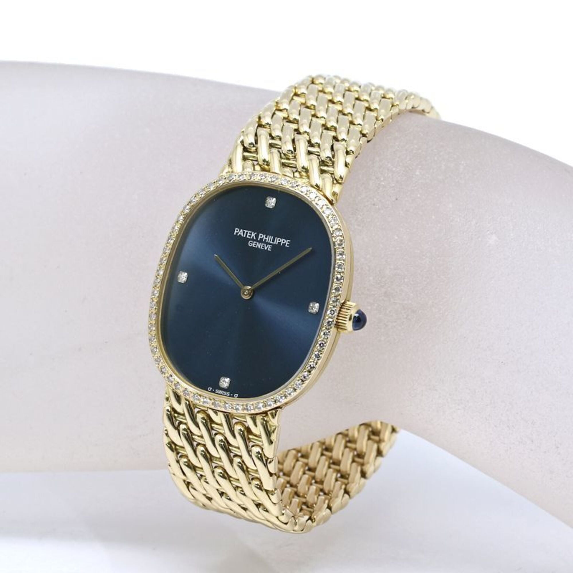 PATEK PHILIPPE Golden Ellipse Diamond 3849 17J Boys' Watch Men's/Women's 18K Yellow Gold 40474 — Very Good
