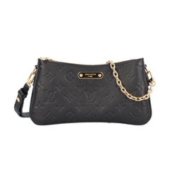Louis Vuitton Pochette Rive Monogram Empreinte Shoulder Bag, M83301 Black, Women's LOUIS VUITTON — Like New