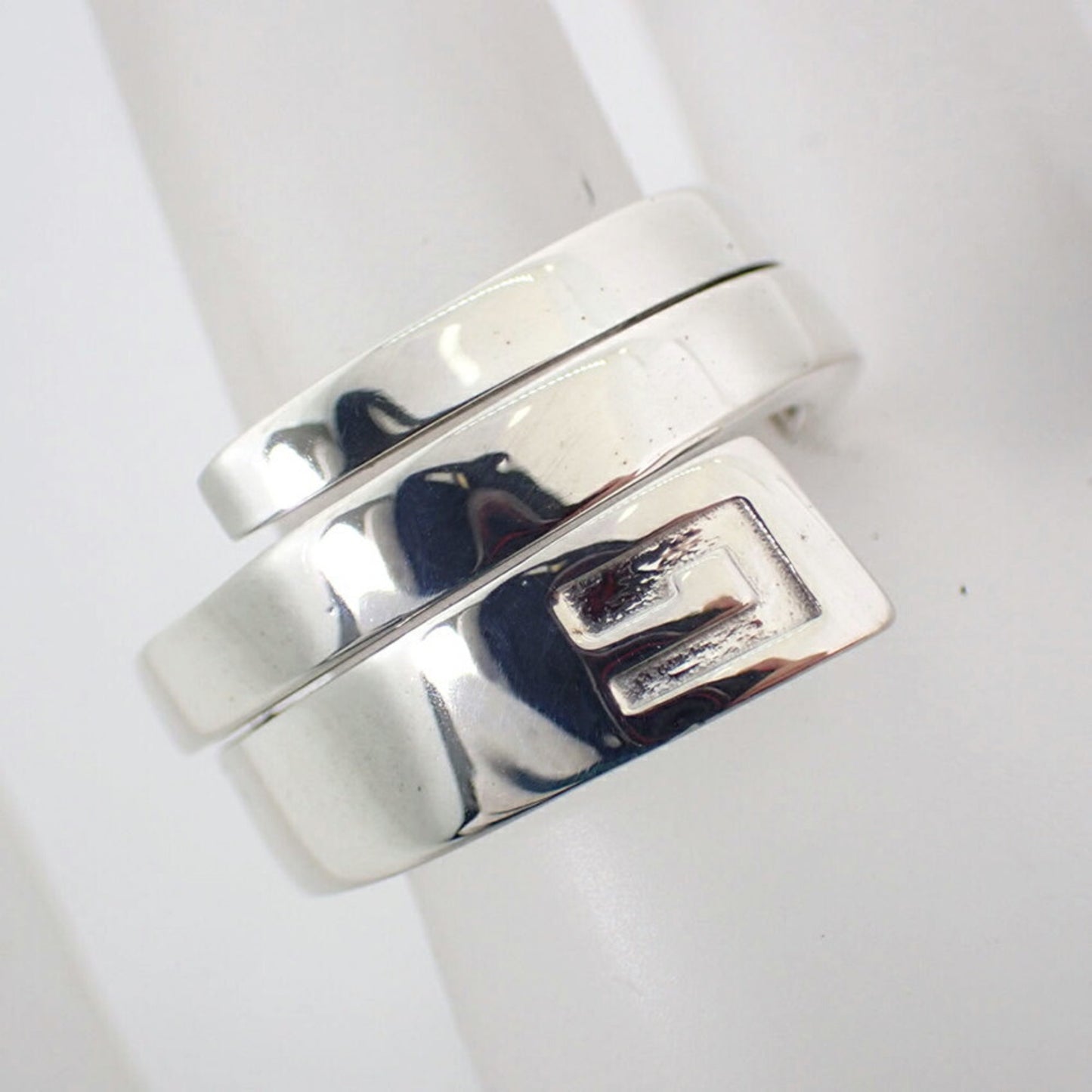 GUCCI 925 Spiral G Snake Ring, Size 13.5, j92-2