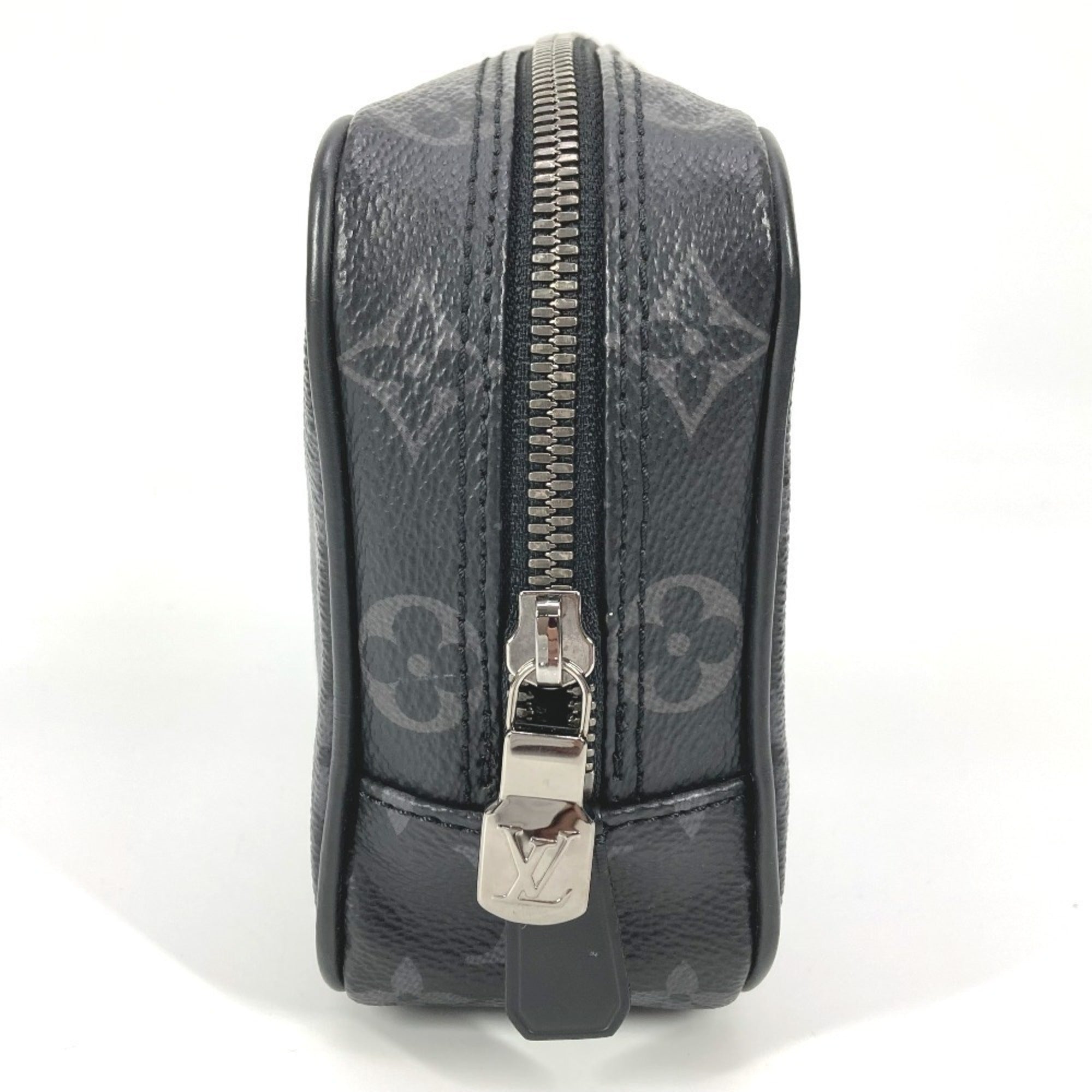 LOUIS VUITTON M43384 Monogram Eclipse True Toilette PM Second Bag Clutch Multi-Pouch Pouch Canvas Men's Women's Black — Like New