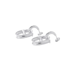 Hermes Earrings Chaine d'Ancre Reponse SV925 Silver HERMES — Like New