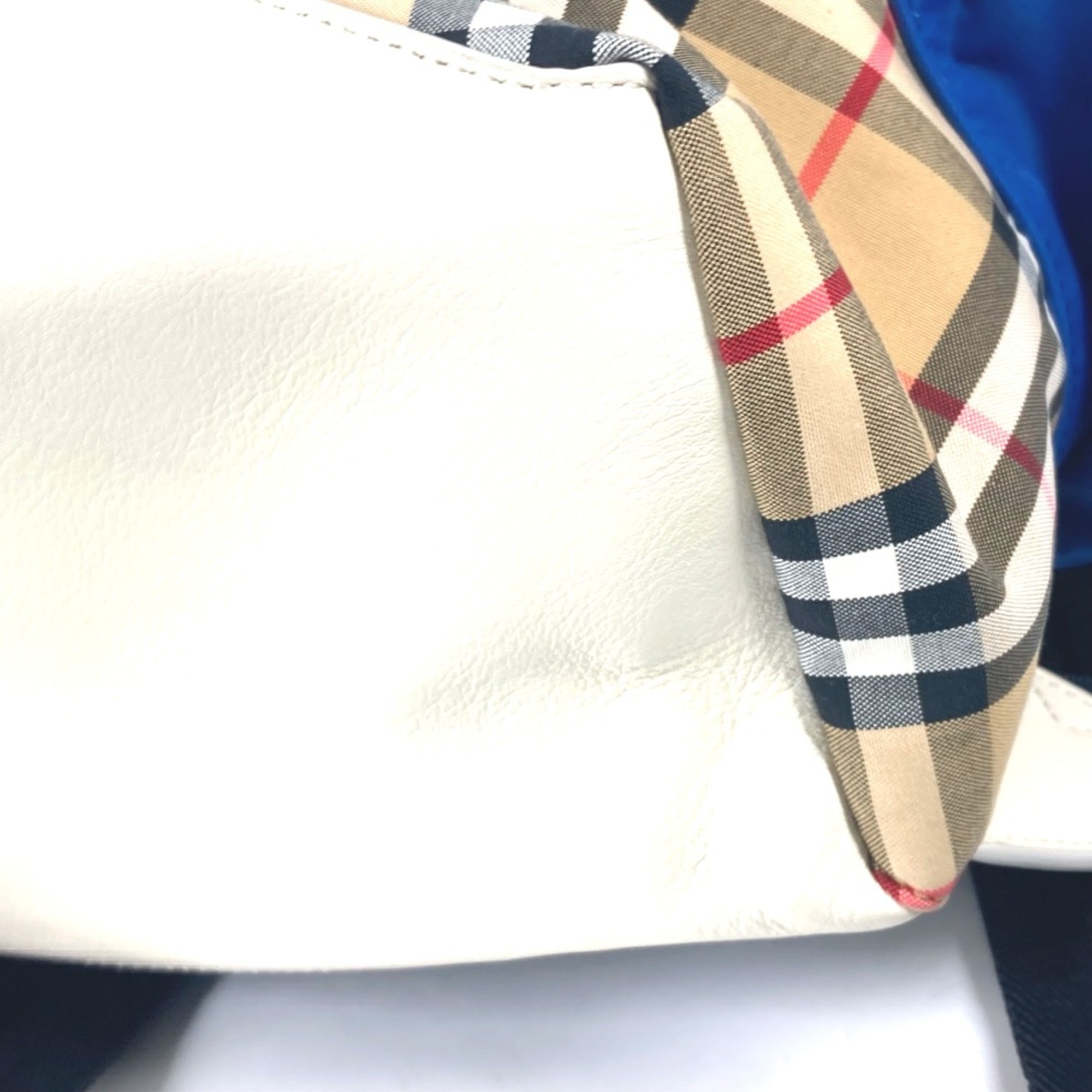 Burberry 4078448 Bag Backpack Backpack Beige Orange x blue — Like New