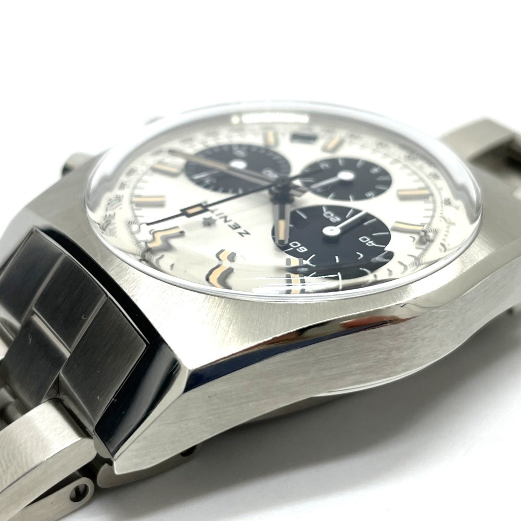 ZENITH 3.L384.400 Lupin the Third 2nd Edition Japan Limited 200 Pieces Revival A384 Chronomaster Watch Stainless Steel Men's Silver — Like New